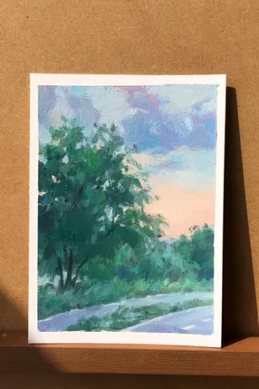 중랑천 해질녘1